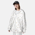 thumbnail image 5 of Kdxio Rabbit And Carrot Print Women Men Sun Protection UPF 50+ Jackets Zip Up Long Sleeve Hoodie Hiking Lightweight with Pockets, 5 of 8