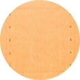 thumbnail image 1 of Ahgly Company Indoor Round Solid Orange Modern Area Rugs, 3' Round, 1 of 1