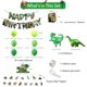 thumbnail image 4 of Kit de globos para fiesta de cumpleaños de dinosaurios, 71 unidades, látex verde y papel de aluminio, 4 of 4