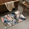 thumbnail image 3 of Bath Mat Rug,Modern rhomboid flower artNon Slip Quick Dry Super Absorbent Thin Bathroom Rugs Fit Under Door-Easy to clean Bathroom Floor Mats-Shower Rug for Shower Sink Bathtub(16" x 24"In), 3 of 7