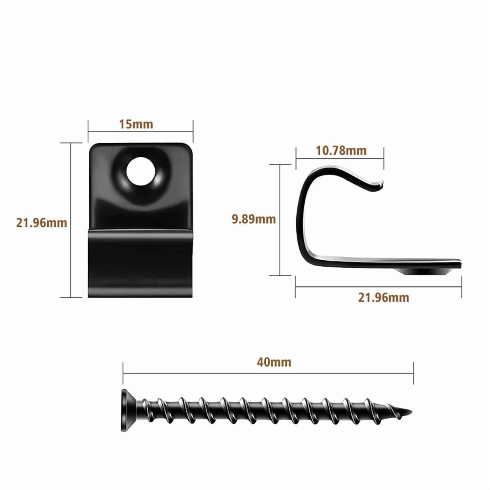Stainless Steel Clips Deck Universal Decking with Screws for Composite Boards 80 Pack pwm25