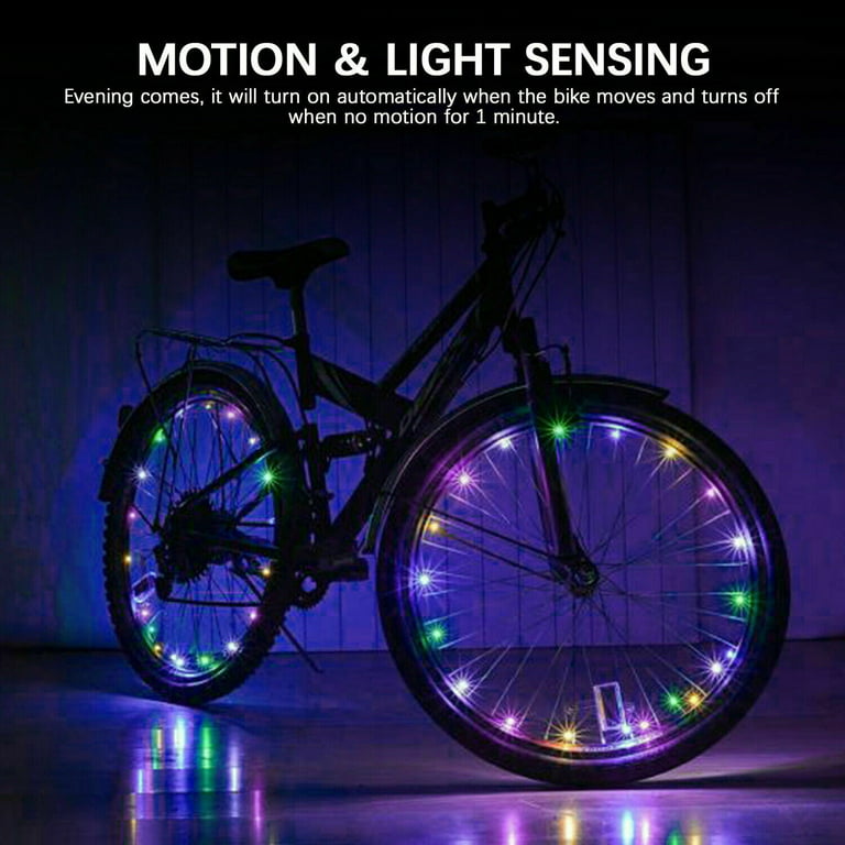 Led Bike Wheel Lights Bright Light Strip (2M), Safety Spoke Lights, Cool Kids Bike Accessories, Light Up - Walmart.com