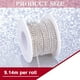 thumbnail image 2 of Adorno de cadena de diamantes de imitación de 10 yardas, cadena de diamantes de imitación para manualidades, costura, bricolaje, joyería, boda, decoración, 2 of 7