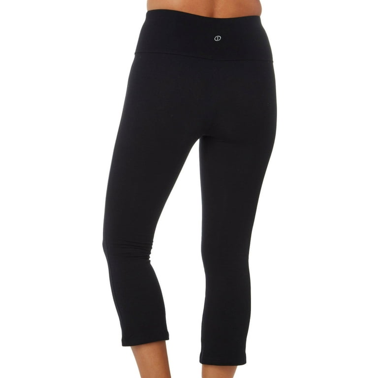 Womens SPALDING Active Capri Leggings High Waist Cotton Plus Size