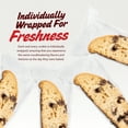 thumbnail image 5 of Scotto's Biscotti Italian Cookies Pack of 24 , Chocolate Chip Biscotti Individually Wrapped Ready to Eat Snack, 5 of 7
