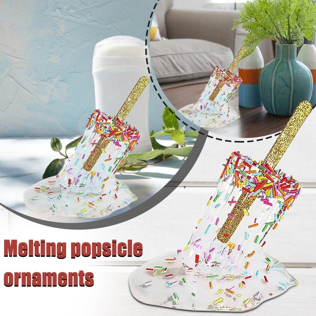 Desktop Ornament Melting Cool Lollipop Resin Home Crafts Adorable Decorative Summer for Living Spaces