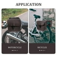 thumbnail image 3 of WEUVEB 1Par Bolsa Lateral Para Motocicleta De Cuero Café Resistente Para Almacenamiento Y Viaje, 3 of 6