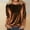 *Coffee, variant on ClodeEU Women's Round Neck Velvet Three-Quarter Sleeve T Shirt Top,Casual Soft Cozy Tunic Blouse Coffee,Womens Plus L
