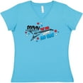 thumbnail image 3 of Inktastic Rocking the Red, White, and Blue Women's V-Neck T-Shirt, 3 of 5
