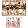 thumbnail image 6 of Christmas Placemats Set of 4 Gingerbread Man Christmas Placemats for Dining Table Candy Black Plaid Stripe Table Mat Winter Holiday Home Party Kitchen Table Decorations, 6 of 6