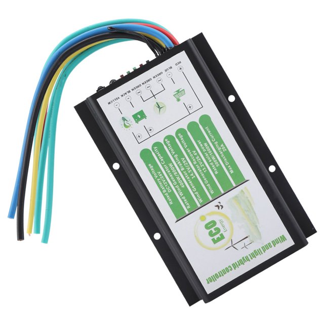 DC 12V/24V Wind and Solar Controller 1000W Solar Panel for Off Grid 800W Wind Turbine