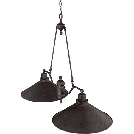 Mission Three Light Island - Island 2 Light With Mission Dust Bronze Finish Iron Medium Base 40 inch 300 Watts