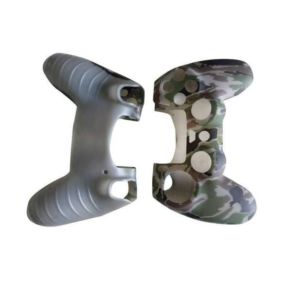 Silicone Rubber Protective Grip Cover Case for PlayStation 4 Controller(Camouflage Grey)