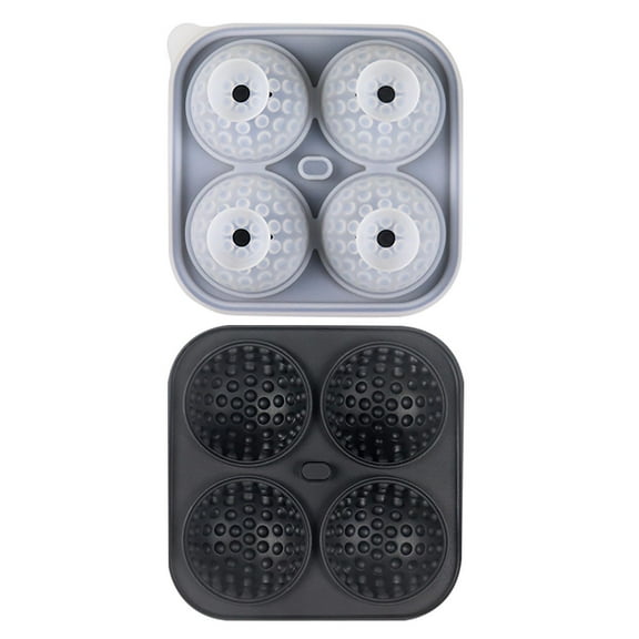 Ice Cube Tray,Admaison Ice Ball Cube Mold with Funnel for Cocktails,Bourbon,Brandy,Whiskey Gifts for Men,Silicone Fun Shapes Black