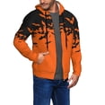 thumbnail image 2 of Kdxio Halloween With Black Bats Print Men Hoodies Casual Hoodies for Men with Zip Pockets Full Zip Long Sleeve Sweatshirt Sports Hooded Jacket-Medium, 2 of 5