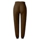thumbnail image 3 of Gibobby Pantalones Mujer Trajes Casual Pantalones de lino de algodón casuales cómodos sólidos con cintura elástica para mujer con bolsillos, 3 of 5