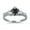 Black, variant on Men's Sterling Silver Black CZ Heart Claddagh Ring 9MM ( Size 3 to 12 )