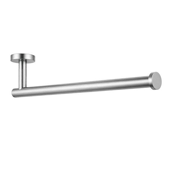 Wall Mount Paper Towel Holder, Stainless Steel Under Cabinet Paper Towel Rack, Multi-Purpose Wall Towel Bar for Kitchen Bathroom, Drilled Mount Paper Roll Holder