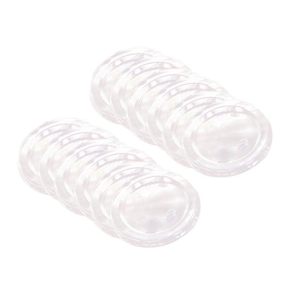 POINTERTECK 100 Pcs 150ml Gobelets en Plastique Jetables avec Couvercles Transparents pour Gelée Yaourt Mousses