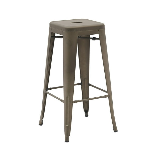 BANCO TOLIX PARA BARRA RESTAURANTE VALENCIA 75 CM GRIS