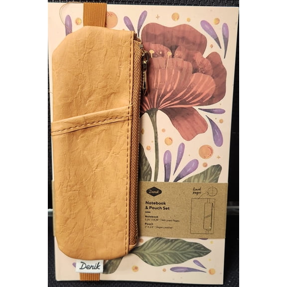 Denik  notebook & Pouch Set 5.25" x 8.25"