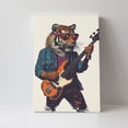 thumbnail image 4 of 16x24 inch Canvas Frameless Painting Tiger Plays Guitar,Music Room Decor Accessory,Bedroom,Lounge,Music Studio Wall Decor Paintings Canvas,Gift For Tiger & Guitar Lovers,Bar Party,Cafes,Door, 4 of 6