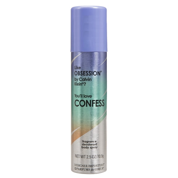 Designer Imposters Confess by Parfums De Coeur Deodorant Body Spray 2.5 oz for Women