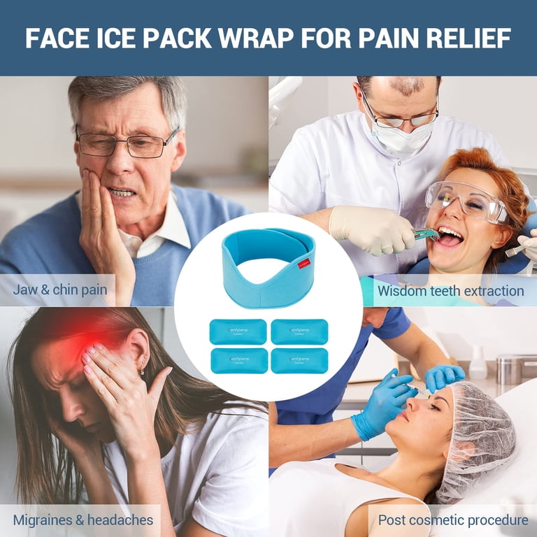 Reusable Face Ice Pack with 4 Gel Packs photo 3