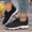 Black, variant on YOUYEDIAN Orthopedic Shoes for Women Comfy Slip On Fashion Lace-up Breathable Versatile Platform Soft Sneakers Casual Sport Mesh Knit Running Shoes