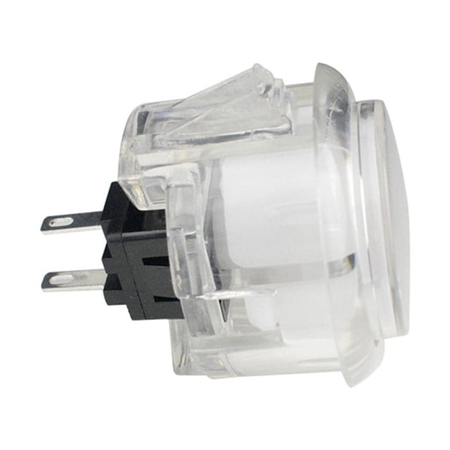 Wisewang Push Button Game Machine Transparent Original Fittings Console Raspberry Switch Snap Start Copy Vending Ade DIY White