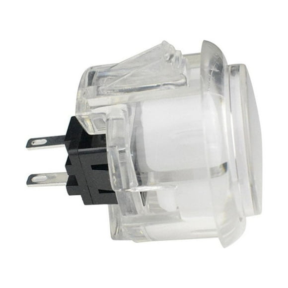 Wisewang Machine de Jeu à Bouton-Poussoir Accessoires Originaux Transparents Console Framboise Interrupteur Démarrage Rapide Copie Distributeur Automatique DIY Blanc