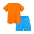 thumbnail image 4 of Shadoumai Outfits for Boys Crewneck Cartoon Print Short Sleeved T Shirt Set Loose Pullover Tops Shorts 2 Piece Outfits Summer Boys Sets 2 Piece Outfits, 4 of 6