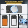 thumbnail image 2 of Magnetic Case for iPhone 14 Pro 6.1'', [Built-in Camera Lens Cover] Soft Shockproof Clear Back Slim Phone Case [Compatible with MagSafe] for iPhone 14 Pro, Graphite, 2 of 14