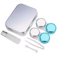 thumbnail image 1 of Contact Lens Case Kit Fashion Mirror Effect Portable Contact Lens Holder Case, 1 of 9