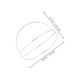 thumbnail image 2 of BESTYASH 4Ud Marco De Flexible Plateado Para Crear Accesorios Tradicionales Hanfu, 2 of 8