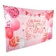 thumbnail image 5 of Telón de fondo rosa, telón de fondo para fiesta, 5,9 pies de largo, lindo telón de fondo para fiesta, materiales ecológicos, 5 of 9