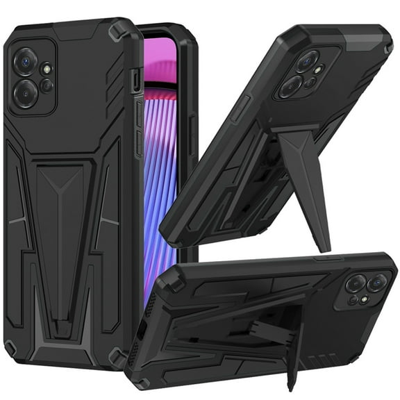 For Motorola Moto G Power 5G 2023 Heavy Duty TPU Hard Protection Hybrid Built-in Kickstand Rugged Shockproof Cover ,Xpm Phone Case [ Black ]