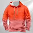 thumbnail image 2 of Caqnni Men's Tie Dye Hoodies Autumn Hooded Sweater New Large Basic Fashion Tie Dye Hoodies Sweatshirts Pullover for Fall and Winter (3XL,Orange), 2 of 5