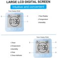 thumbnail image 4 of Pantalla LCD Digital Digital impermeable Splash reloj de pared para baño reloj de ducha temporizador de temperatura, 4 of 7