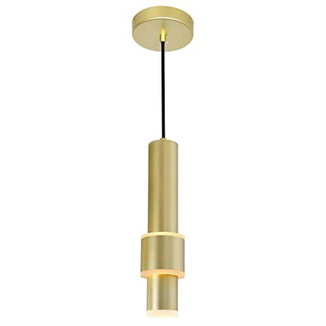 Cwi Lighting Lena Led Integrated Mini Pendant With Satin Gold Finish