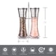 thumbnail image 3 of Juego de molinillo de sal y pimienta Vhermosa acero inoxidable con soporte SNFLD756, 3 of 6
