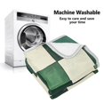 thumbnail image 5 of Yayeee Throw Blanket for Couch Soft Warm 50" x 60" Sofa Chair Bed Decoration, Green and White Plaid Pattern, 5 of 7