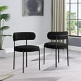 thumbnail image 3 of Pemberley Row Boucle Fabric Black Dining Chairs Rectangular Medium Firm 30" x 22" x 21" Unassembled, 3 of 3