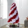 thumbnail image 6 of Vickerman 7.5' x 48" Candy Cane Artificial Unlit Christmas Pine Tree., 6 of 6