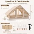 thumbnail image 4 of Lilypelle 4-6 Person TPU Inflatable Hot Tent with Stove Jack, 4-Season Waterproof Camping Glamping House, Quick 5-Min Setup with Hand Pump, Featuring 420D UPF50+ Oxford Fabric & Mesh Windows, 4 of 10