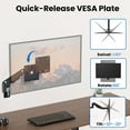 thumbnail image 4 of PUTORSEN Monitor Wall Mount Arm - Heavy Duty for Ultrawide Computer up to 49 inches and 44 lbs with Gas Spring, 4 of 8