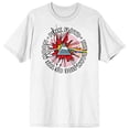 thumbnail image 5 of Pink Floyd Dark Side Of The Moon Sunburst Men's White T-shirt - 4XLB, 5 of 6
