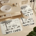 thumbnail image 6 of 4 Piece Decor Shower Curtains Sets Happy Camper-12 with Rugs Include Waterproof Shower Curtain Non-Slip Rug Toilet Lid Cover Bath Mat Camping Camper Gifts Bathroom Decor Sets for Bathroom Decor Set, 6 of 8