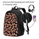 thumbnail image 2 of Balery Brown Football On Black Mochila con carga USB para hombre y mujer - Mochila impermeable y antirrobo para laptop con puerto USB para viajes, trabajo, 2 of 7