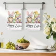thumbnail image 3 of Happy Easter Kitchen Towels Set of 3, Watercolor Gnomes Eggs Flowers Botanical Spring Absorbent Dish Towels for Kitchen, Microfiber Hand Towel, Quick Drying Tea Towel for Cleaning Dishcloths, 3 of 7